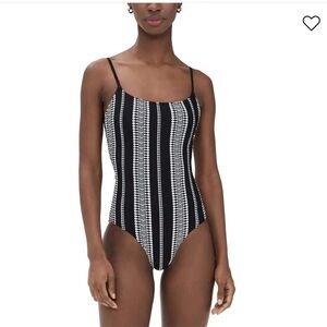 Lemlem Black and White One Piece Swimsuit